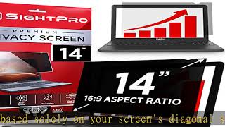 SightPro 14 Inch Laptop Privacy Screen Filter for 16:9 Widescreen Display - Computer Monitor Privac