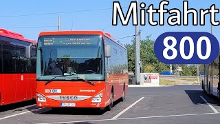 Mitfahrt | IVECO Crossway LE Line 12M | Linie 800 | Cottbus Hbf - Hoyerswerda, Bahnhof