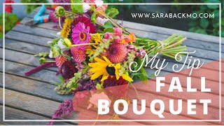 Fall Bouquet with Snapdragon and Sunflower