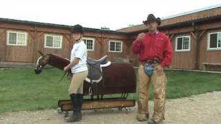 CHA Riding Instructor Steve Lantvit Demonstrates Emergency Dismount with the Equicizer