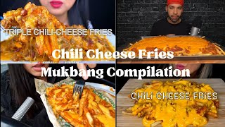 ASMR Chili Cheese Fries Mukbang Compilation l Mandy Food ASMR,The ASMR Bro, ASMR Phan,Twilight ASMR