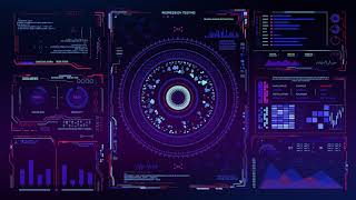 Hud Futuristic Interface Background video | Footage | Screensaver