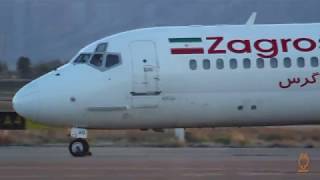 Zagros Airlines McDonnell Douglas MD-82 Shiraz SHZ to Tehran Mehrabad THR