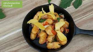 Bitang finom, gnocchi fügelevéllel ( ráadásul. gluténmentesen)