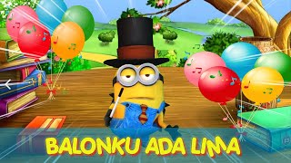 BALONKU ADA LIMA | LAGU ANAK POPULER VERSI MINION | LAGU ANAK INDONESIA