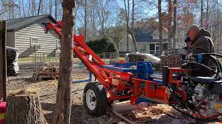 Eastonmade 22-28 box wedge and conveyor. Real time video of filling an IBC tote #89