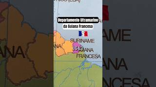 Departamento Ultramarino da Guiana Francesa #geografia #guianafrancesa