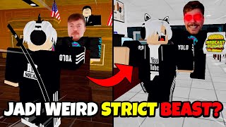 AKIBAT KENA MASALAH MRBEAST MALAH JUALAN BURGER!? 😱 | Roblox Weird Strict MrBeast 💸