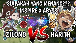 ZILONG FULL POWER VS HARITH FULL POWER, FULL ABYSS INSPIRE SERU BANGET!!! #magicchess