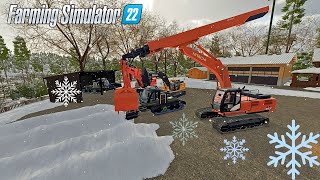 FS22 Logging in Brutal Winter Conditions | Ultimate Forestry Challenge | Farming Simulator 22