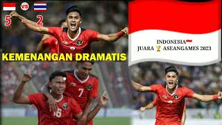 KEMENANGAN DRAMATIS FINAL TIMNAS INDONESIA 🇮🇩 VS THAILAND🇹🇭 !!! DENGAN SKOR AKHIR 5-2