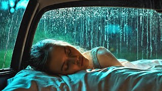 Camping Car Window Rain Sounds for Sleeping | Sleep Fast | Rain Sounds for Sleeping