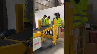 how to find our ERG container loading and unloading conveyor safe and reliable for warehouse workers