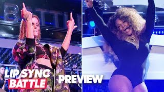 Serena Williams Joins Brooklyn Decker for Beyoncé’s “Sorry” | Lip Sync Battle Preview