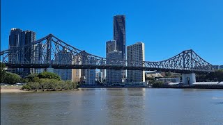 4K Brisbane Morning Walk - Sydney St, New Farm to South Bank