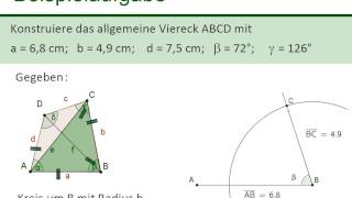 allgemeine Vierecke - Konstruktionen