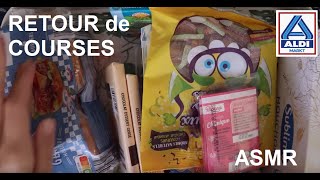 ASMR français - Retour de courses : Aldi - Août 2024