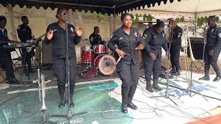 KUMASI POLICE WOMEN BAND PERFORMS NONSTOP ADADAMU HIGHLIFE LIVE BAND MUSIC #nanatabriliveband