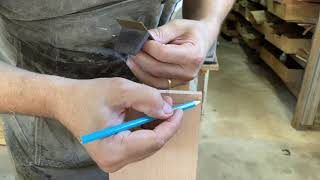 Marking out the 1:6 ratio angles on your dovetails