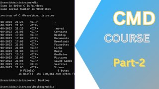 CMD Lesson#2 | cmd  basic commands | #cmdcourse