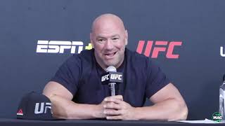 Dana White Post Fight Press Conference Derek Brunson VS Edmen Shahbazyan