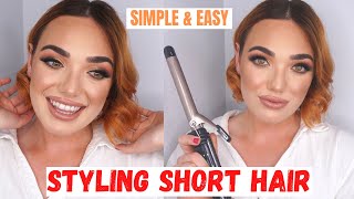 How To Curl Short Hair (Simple & Easy) + Life Catchup