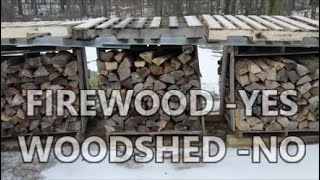 Dry Firewood without a Woodshed