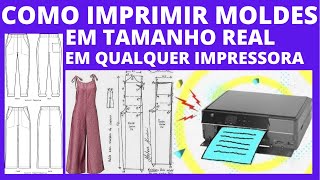 😀 APRENDA COMO IMPRIMIR MOLDES EM TAMANHO REAL