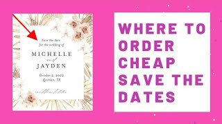 Where To Order Cheap Save The Dates