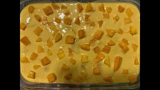 Pay de mango/Carlota de mango/Postre frío.😋