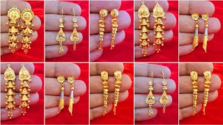 Light weight Gold Earrings Design With Price#Gold Earrings