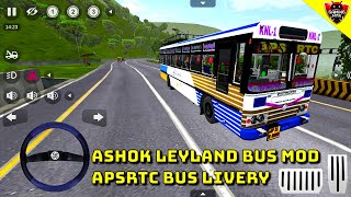 Bus Simulator Indonesia - APSRTC Bus Mod & Livery - Download Link - Android Gameplay FHD 810