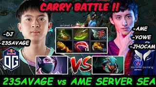 OG.23savage Templar Assassin vs XG.Ame Weaver Carry Battle In SERVER SEA Dota 2