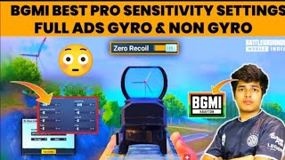 NO RECOIL SENSITIVITY😳 || BGMI NO RECOIL SENSITIVITY🔥 || INSPIRED BY JONATHAN♥️ #bgmi #trending