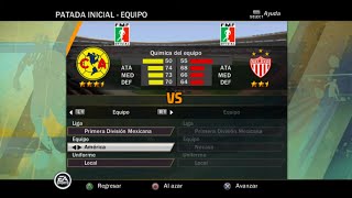 FIFA 11 (PS2) Gameplay - Club America vs Necaxa