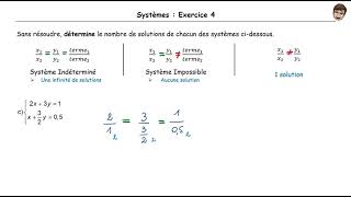 Systèmes - 9 - Exercice 4 pg 5 - 3ème