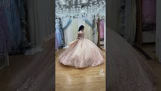 PINK QUINCE DRESS #quince #quincedress #dress #ballgown