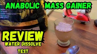 Anabolic Mass Gainer Review Fake Vs real water dissolving test