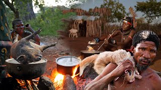 Why Do Hadzabe Hunters Carry Pots In The Wild? | See What Happens | Hunters Mukbang