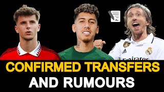 CONFIRMED TRANSFERS AND TRANSFER RUMOURS. TRANSFER NEWS FT.  MOUNT, ROBERTO FIRMINO, LUCA MODRIC