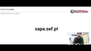 SAPA web not opening | sapa.sef.pt  Error