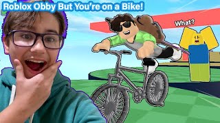 ROBLOX BIKE RIDING IS HARD!!! (Obby but you're on a bike)