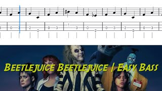 Beetlejuice Beetlejuice | EASY Short Bass Tutorial | SHEET and TAB