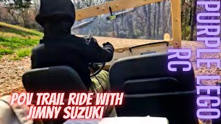 Jimny Suzuki 1/6 scale POV GoPro on the Trail || #fms #gopro