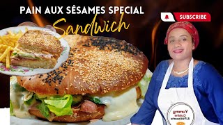 Pain aux sésames  "special sandwich " recette facile