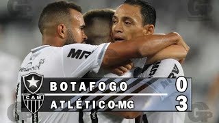 Botafogo 0 x 3 Atlético MG - Melhores Momentos e Gols (HD) Campeonato Brasileiro - 19/08/2018