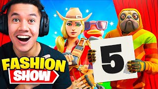 JEG HOLDTE EN FORTNITE SKIN FASHION SHOW! (Bedste skin, wrap & emote vinder!)