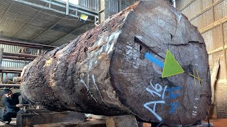 Wood Processing Technology | Giant Saw Worth Millions Of Dollars And Super Big Shaggy Wood