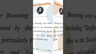 Know Your Literary Hero - Robert Browning || #literature #robertbrowning