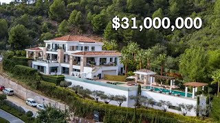 Touring a $31,000,000 ULTRA Luxurious Spanish Mega Mansion With Sea Views!